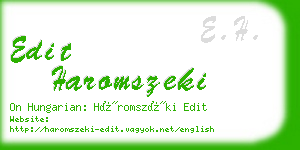 edit haromszeki business card